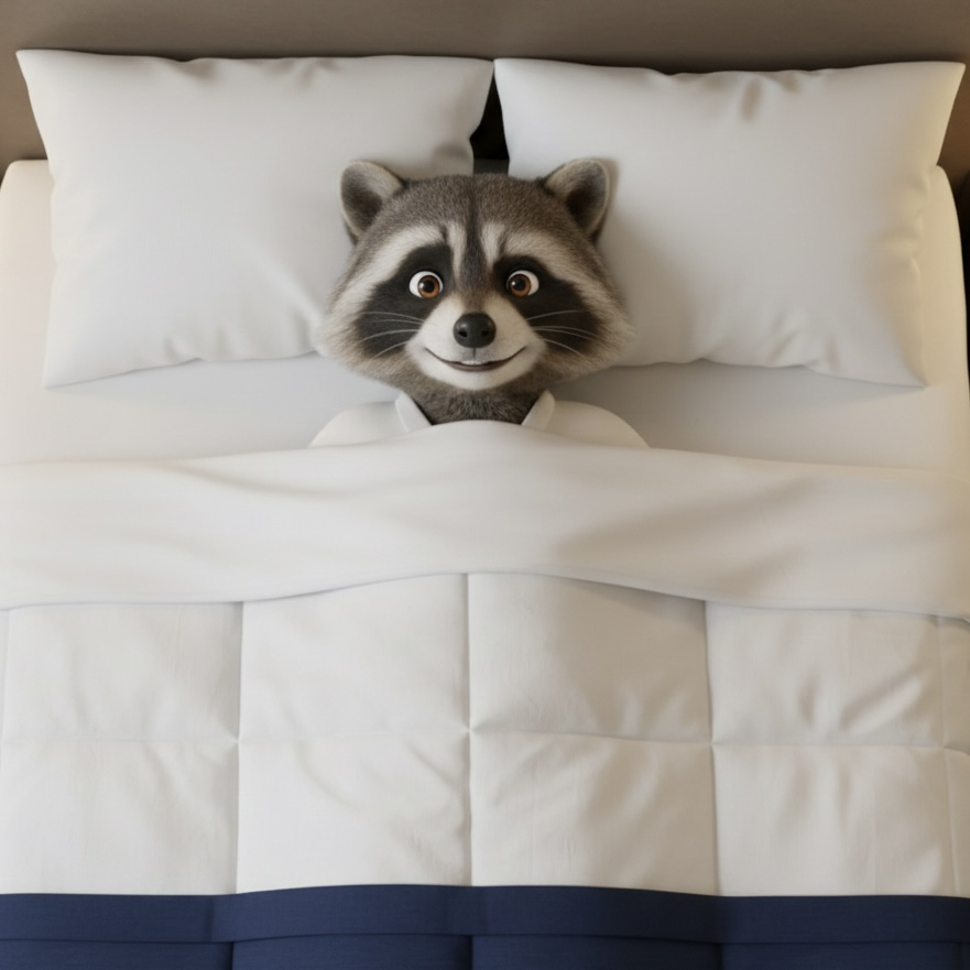 In bed